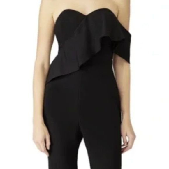 Adelyn Rae Pants - Adelyn Rae - Black Amelia Strapless Jumpsuit Size Large